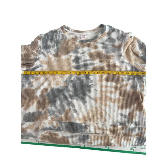 Womens top, size 3 X, tie dye look, neutral tones - Picture 6 of 9